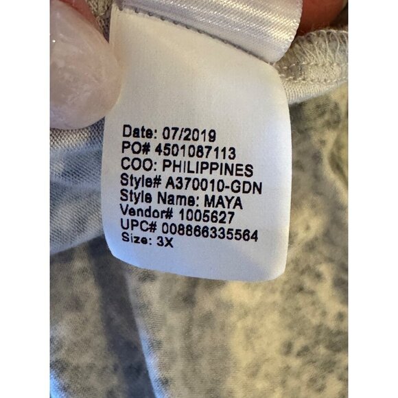 Haute Hippie Dress Women 3X Gray Snakeskin Jersey Tribe Maya V Neck Maxi Jungle - Picture 11 of 11